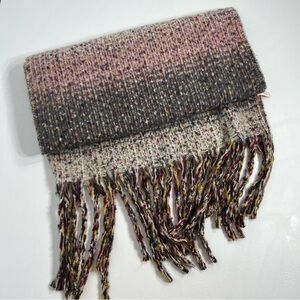 Macchia Di Ruggine Oversized Blanket Scarf Women's OS Fringe Soft Multi-Color